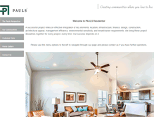 Tablet Screenshot of paulsliving.com
